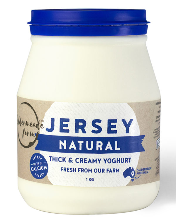 Natural Jersey Yoghurt 1kg Caldermeade Farm