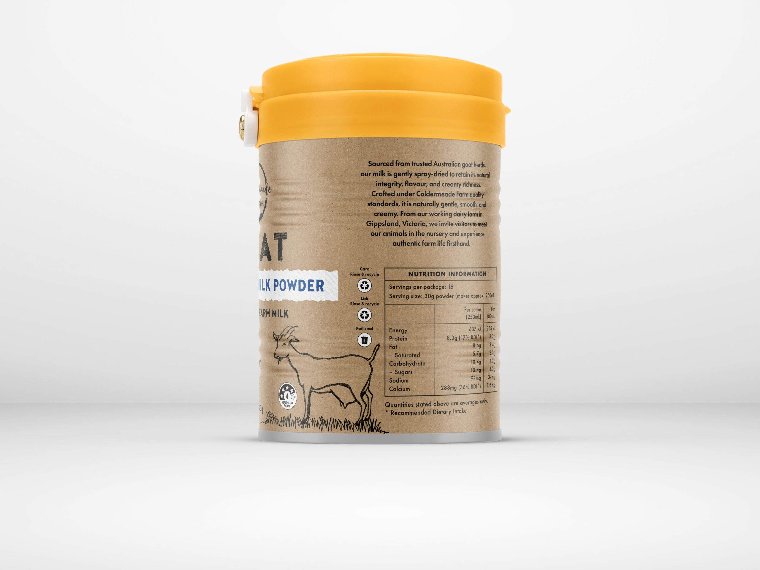 Goat Whole Milk Powder 480g | Caldermeade Farm
