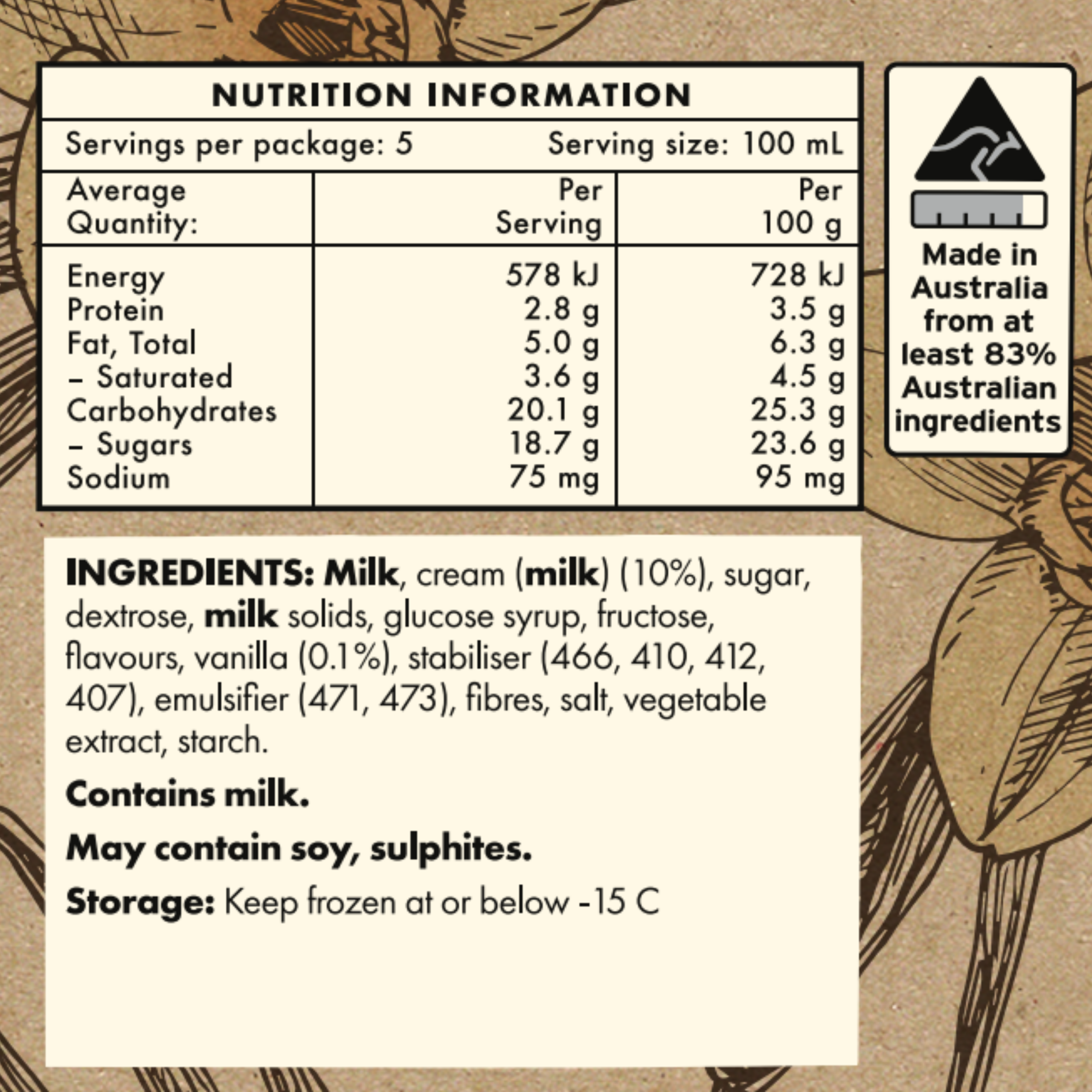 Golden Vanilla Jersey Cream Gelato - Image 5
