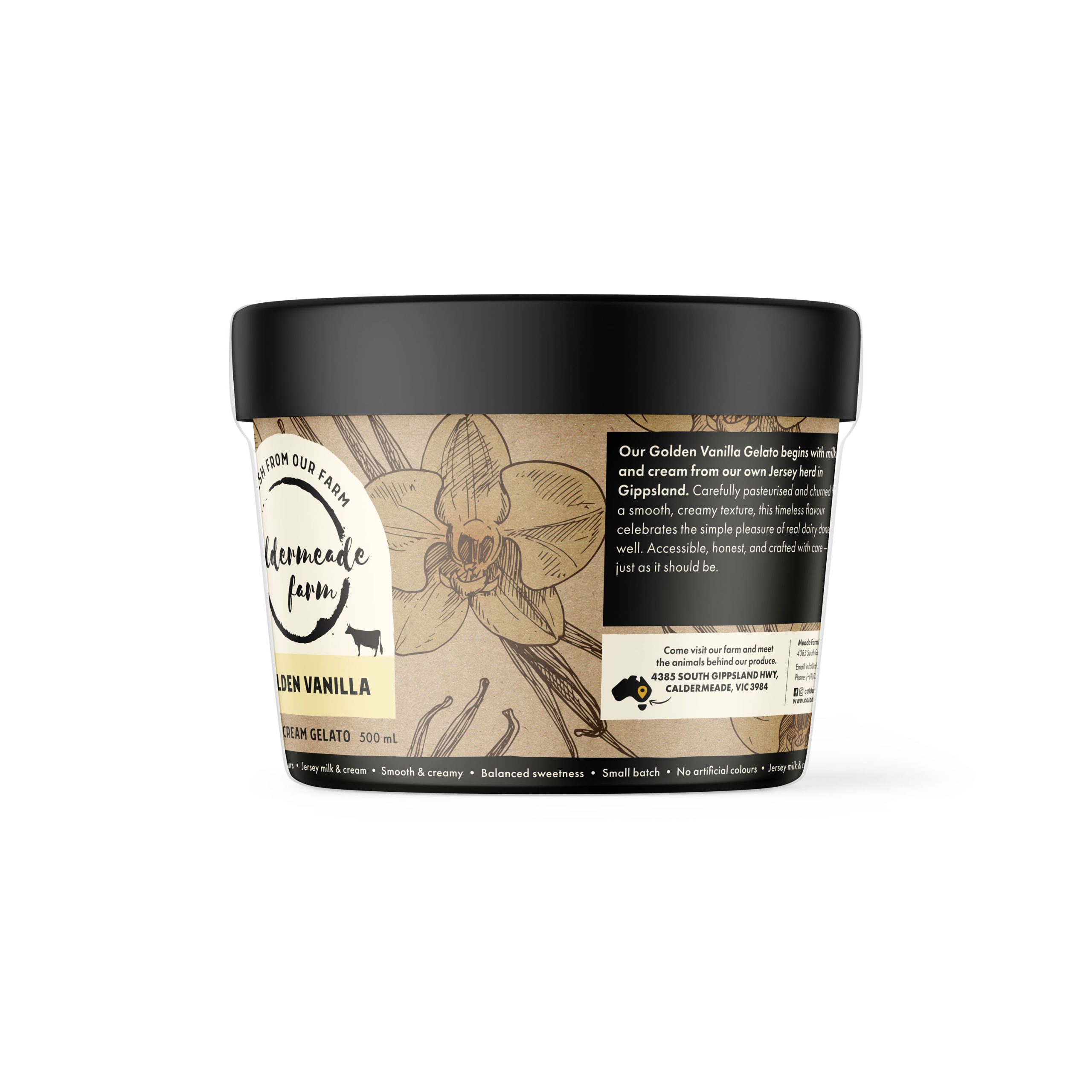Golden Vanilla Jersey Cream Gelato - Image 2