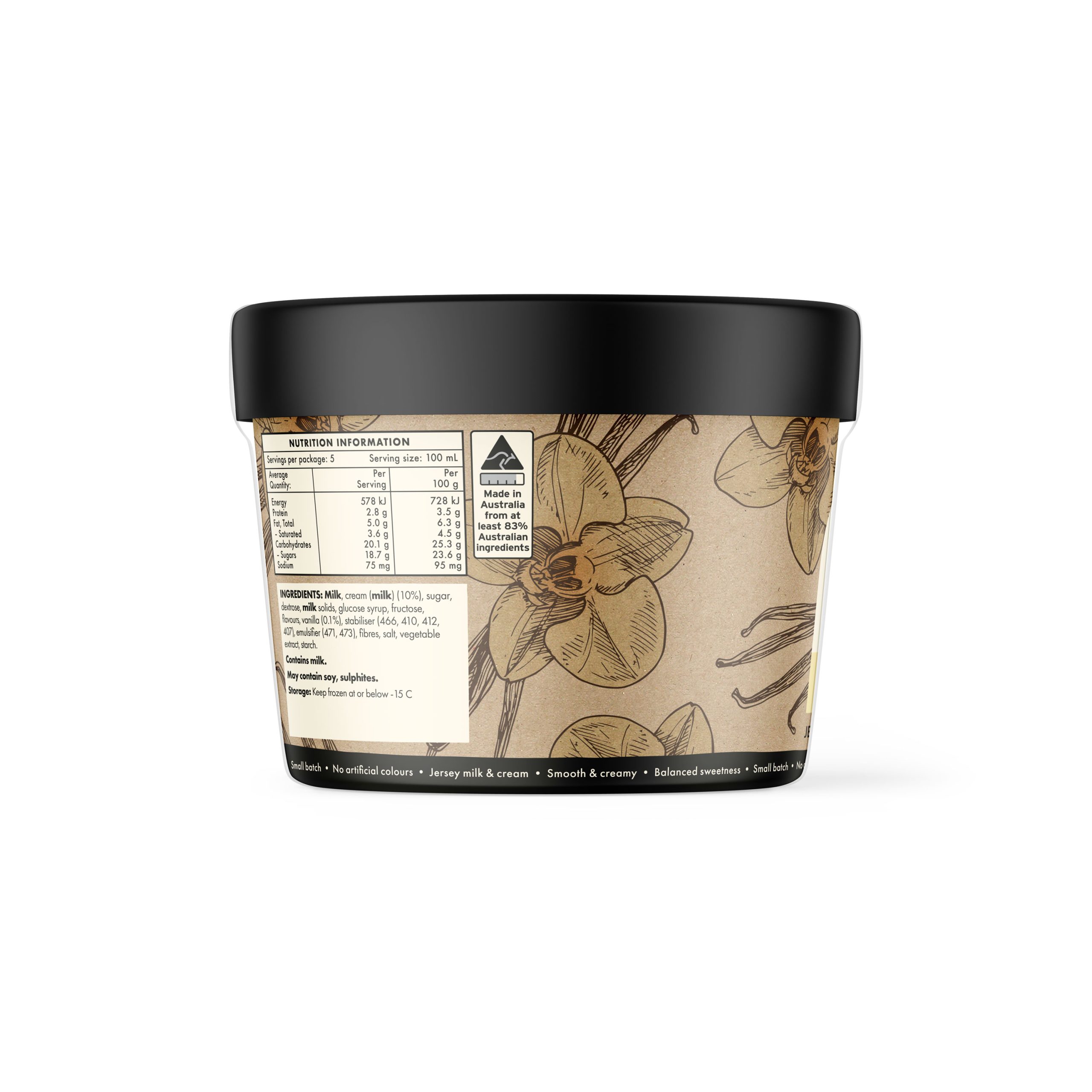 Golden Vanilla Jersey Cream Gelato - Image 3